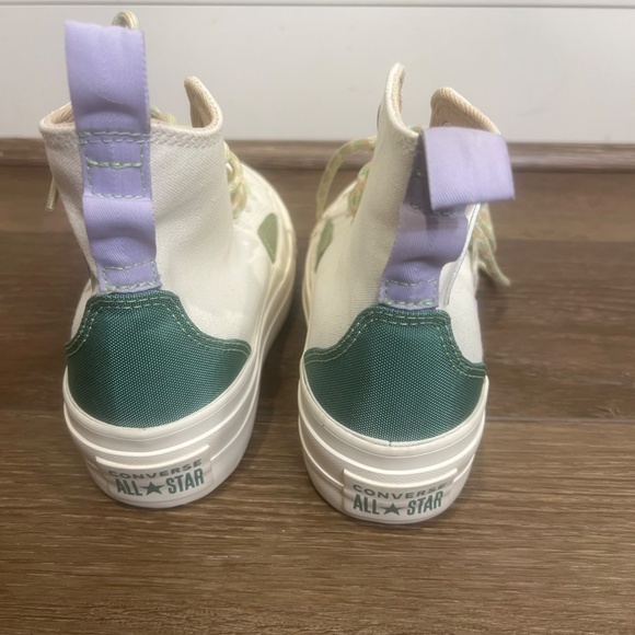 Converse Chuck Taylor All Star Lift Platform Colorblock Overlay Sz 5 Womens - Picture 9 of 9